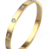 high-quality Miami zircon bracelet plated 18K gold