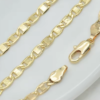 4mm Miami 18k gold plated fashion chain jewelry necklace
