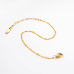 Dainty 18K Gold Satellite Chain Bracelet