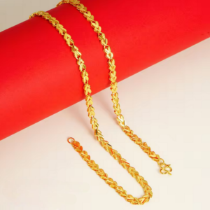 Inverted Necklace 24K Gold