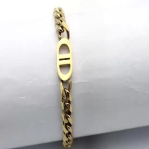 Stainless Steel DD Thick Cuban Link Chain Bracelet