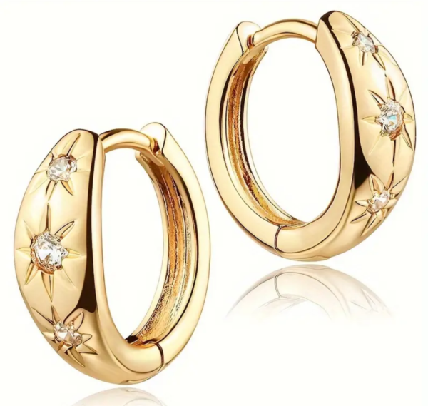 Screenshot 2024 09 02 at 17 33 47 Delicate Sun Inlaid Zirconia Design Hoop Earrings 18k Temu