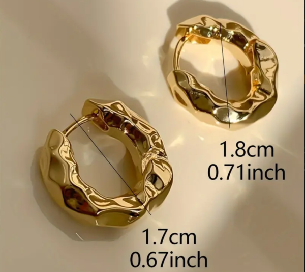 Screenshot 2024 09 02 at 17 36 58 Tiny Exquisite Pleated Hoop Earrings Copper Jewelry Vintage Temu