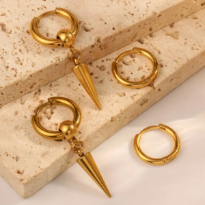 18K Gold Plated Stainless Steel Earrings